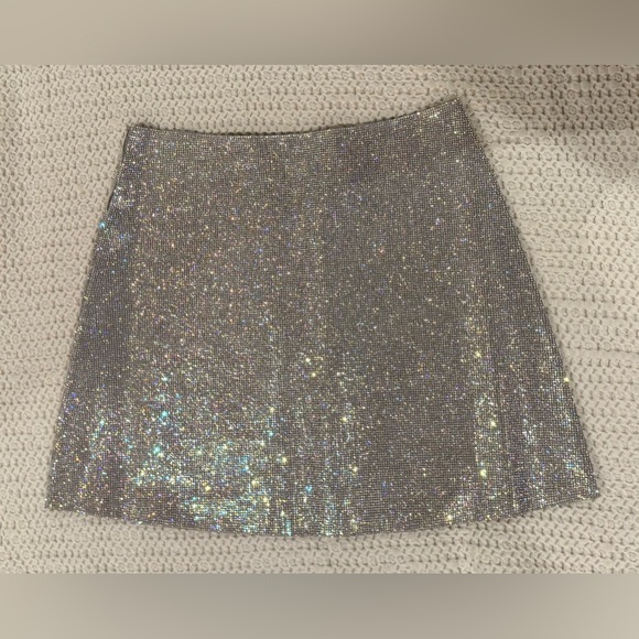 House of Harlow 1960 rhinestone skirt small - Picture 1 of 3